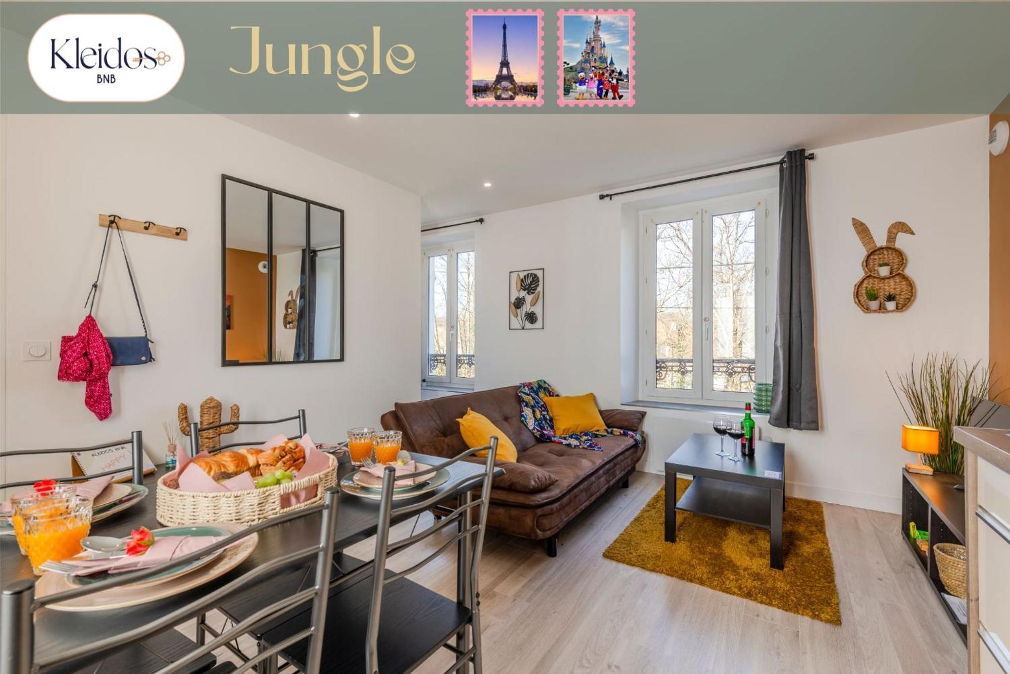 Jungle - Magnifique Appartement Avec Parking Prive - Paris-Disney & Cdg A 25 Minutes Pomponne المظهر الخارجي الصورة